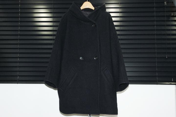 AP STUDIO ライトモッサ オーバーフーディーコート 38 ブラック