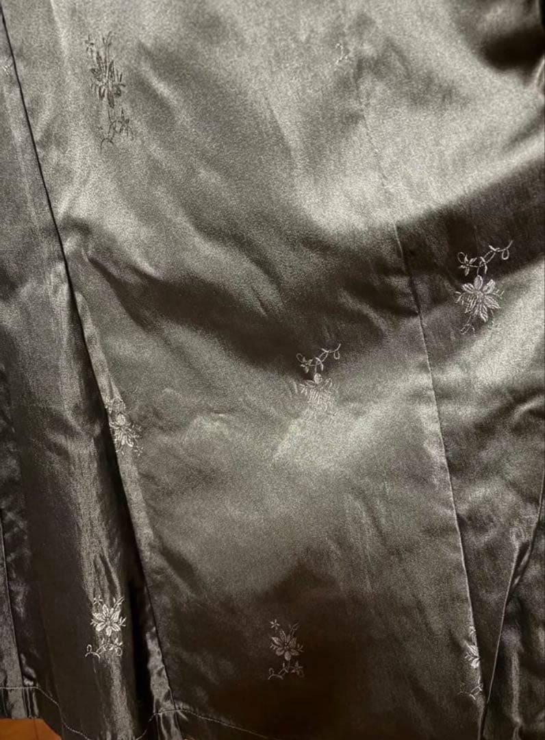 正月セール❣️モール ダークブラウン ファー付きロングコート　EMBA