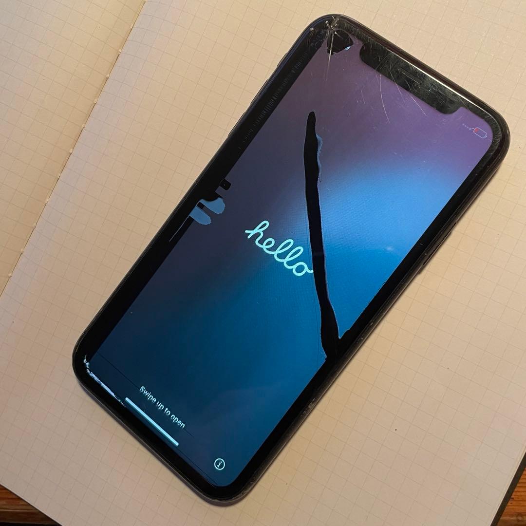 iPhoneXR ブラック　ジャンク