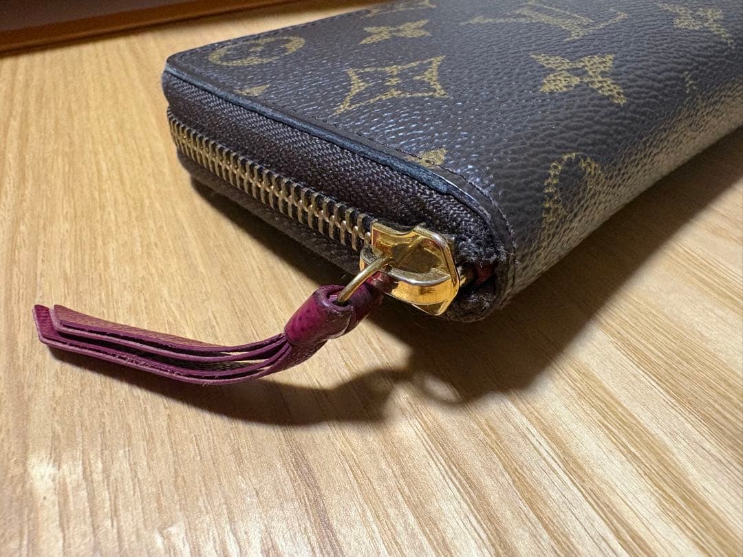 LOUIS VUITTON 長財布 ダークブラウン/ピンク