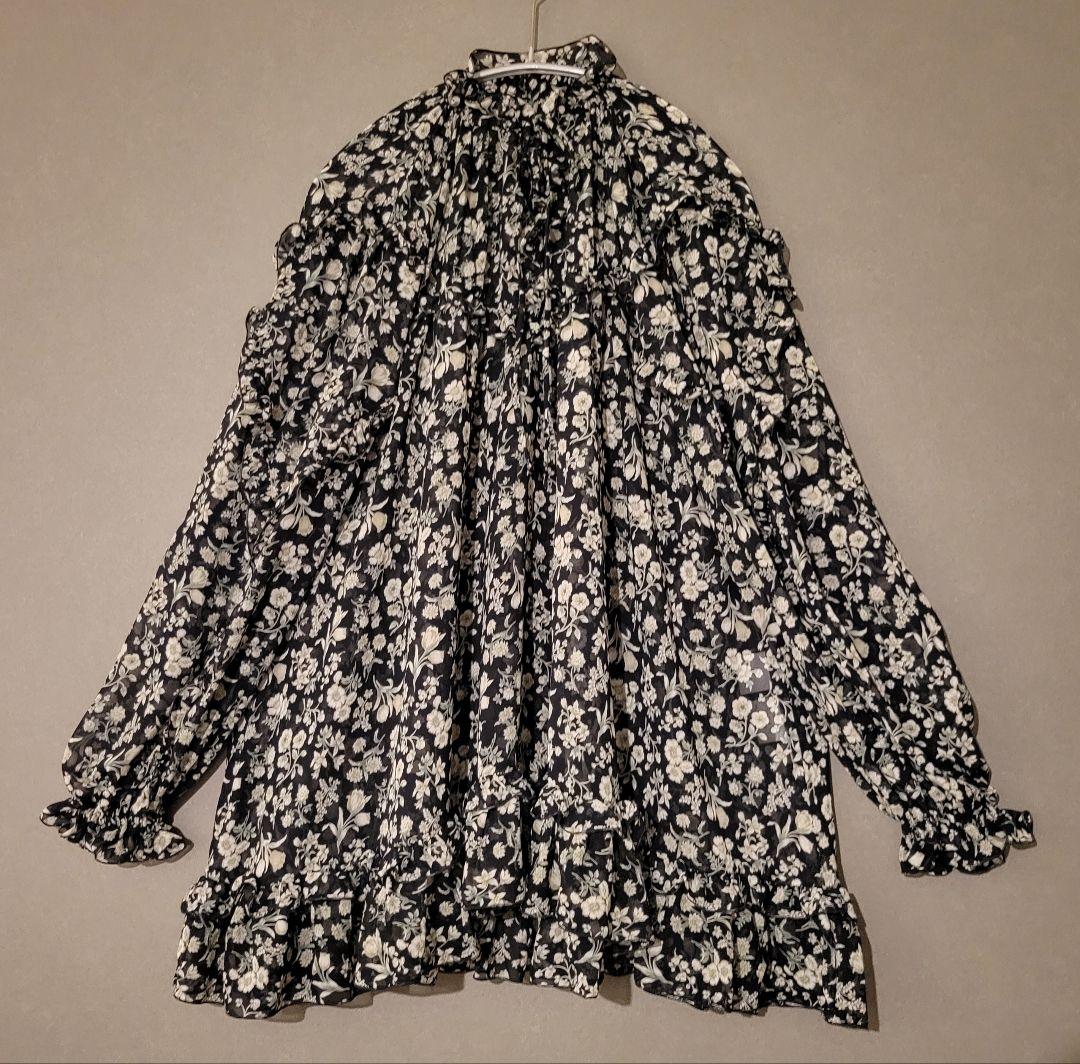 SEVEN TEN by MIHO KAWAHITO フラワーシフォンチュニック