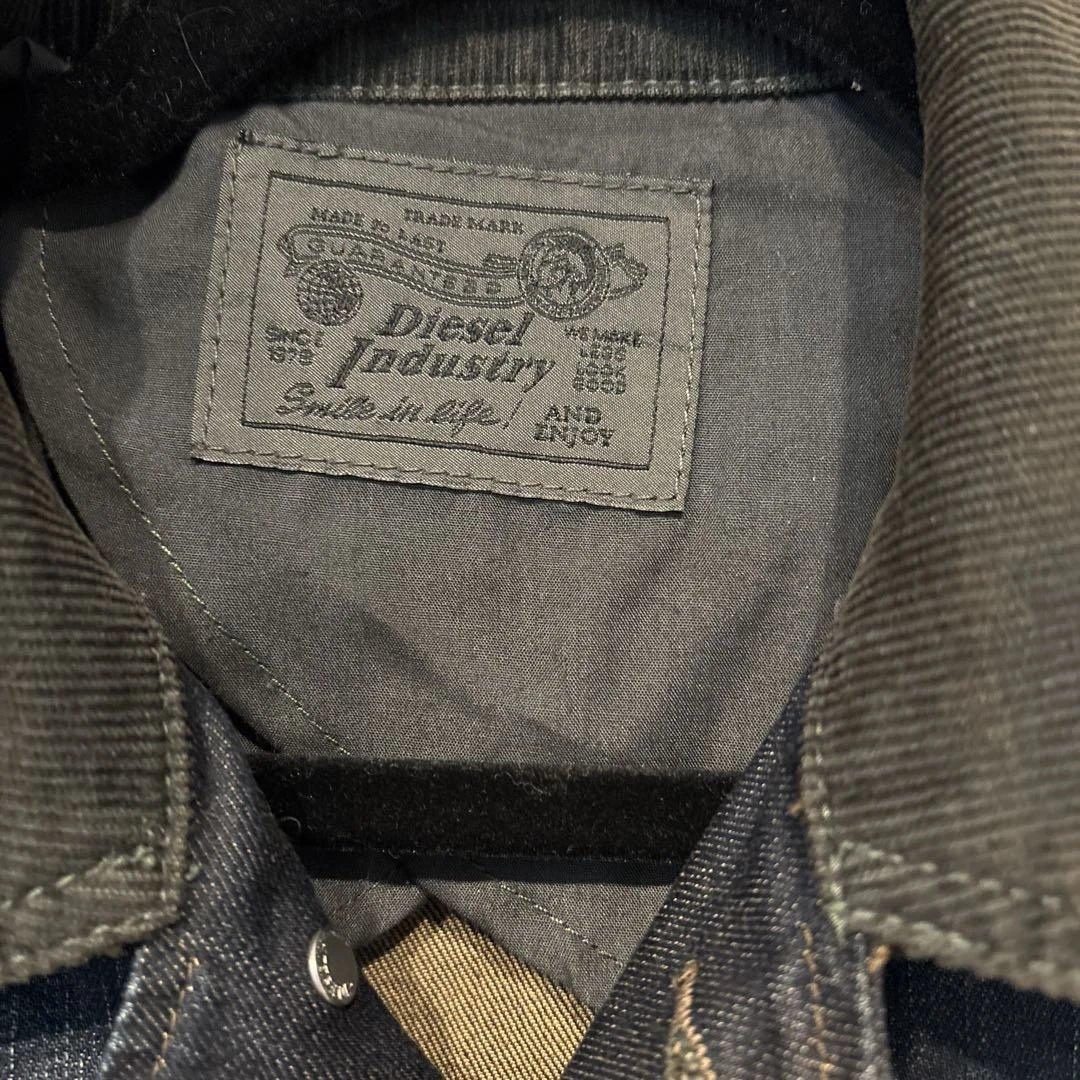 美品・DIESEL デニムジャケット ダメージ加工