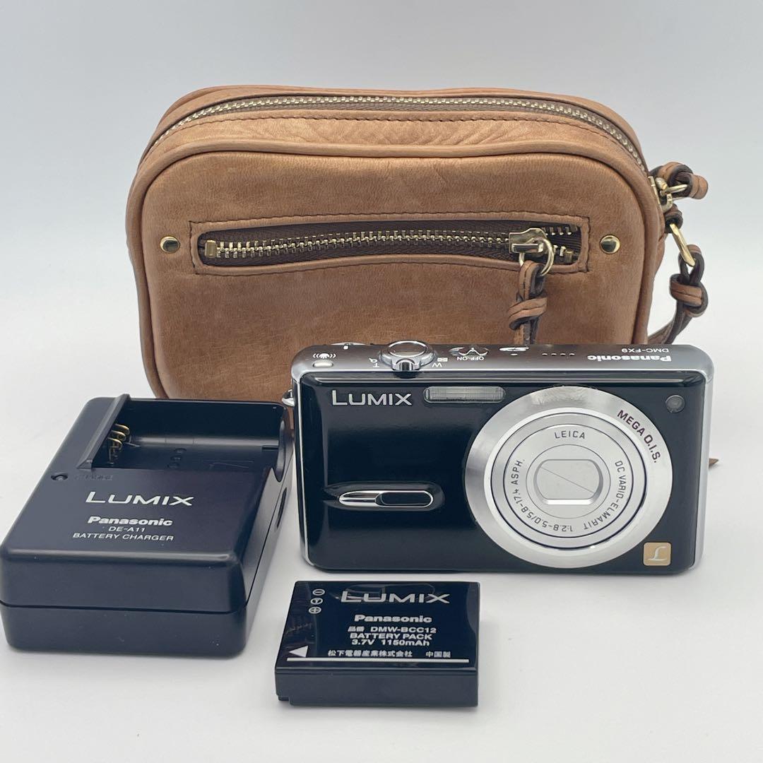 【良品】Panasonic LUMIX DMC-FX9 ブラック ライカレンズ