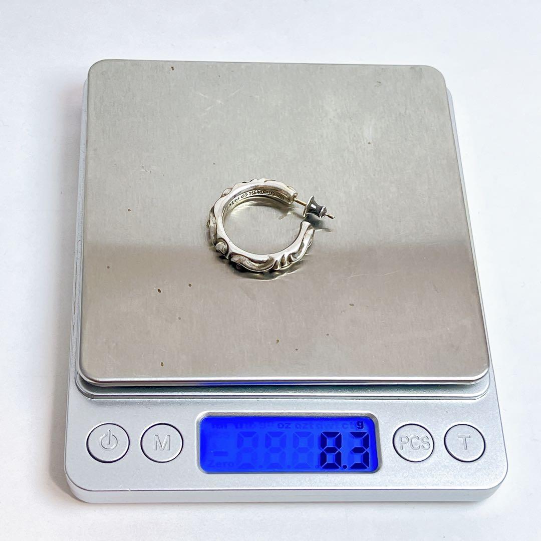 クロムハーツ　スクロール　ワイド　フープ　ピアス　1994 925