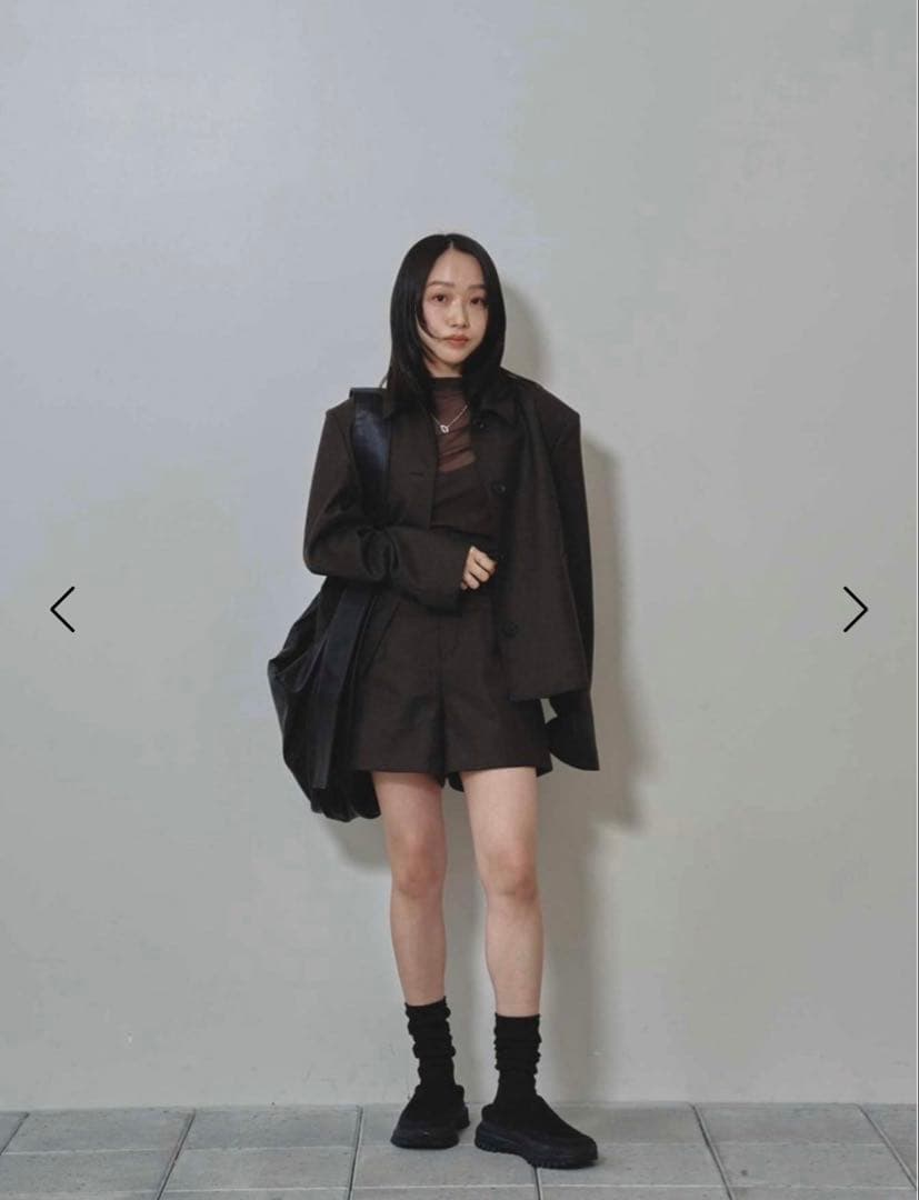 todayful WoolTwillshortpants ダークブラウン 38