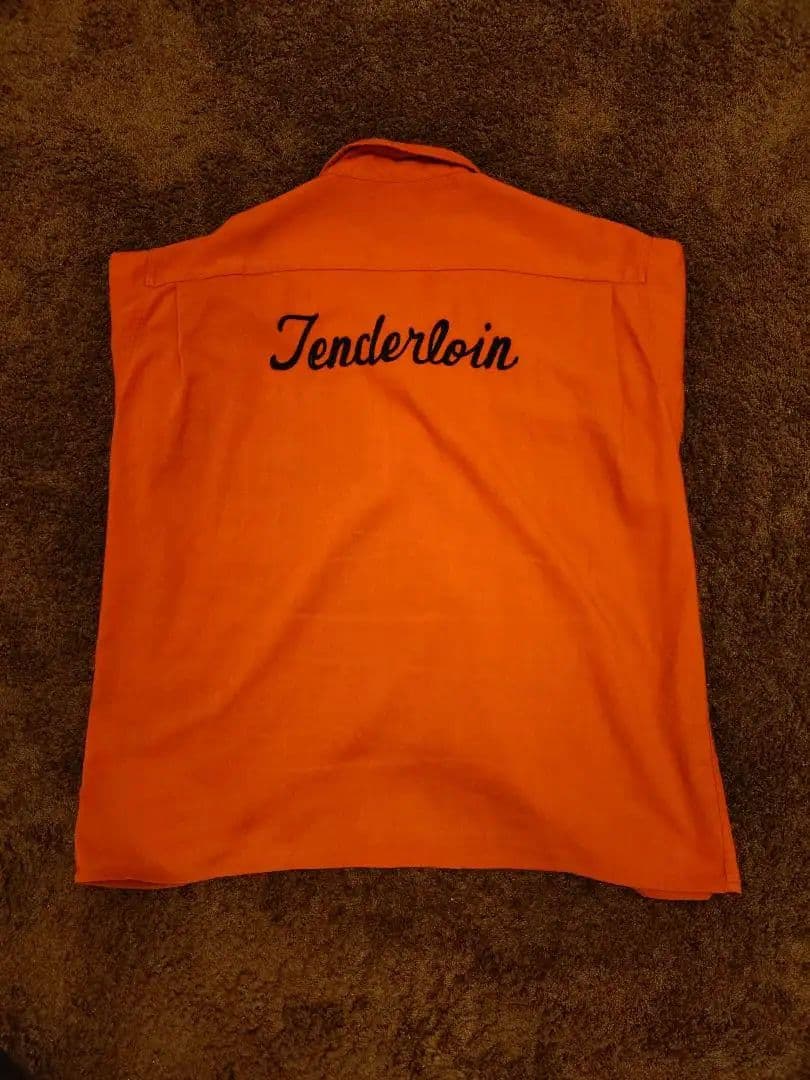 【TENDERLOIN 】テンダーロイン ボーリングシャツ XL オレンジ