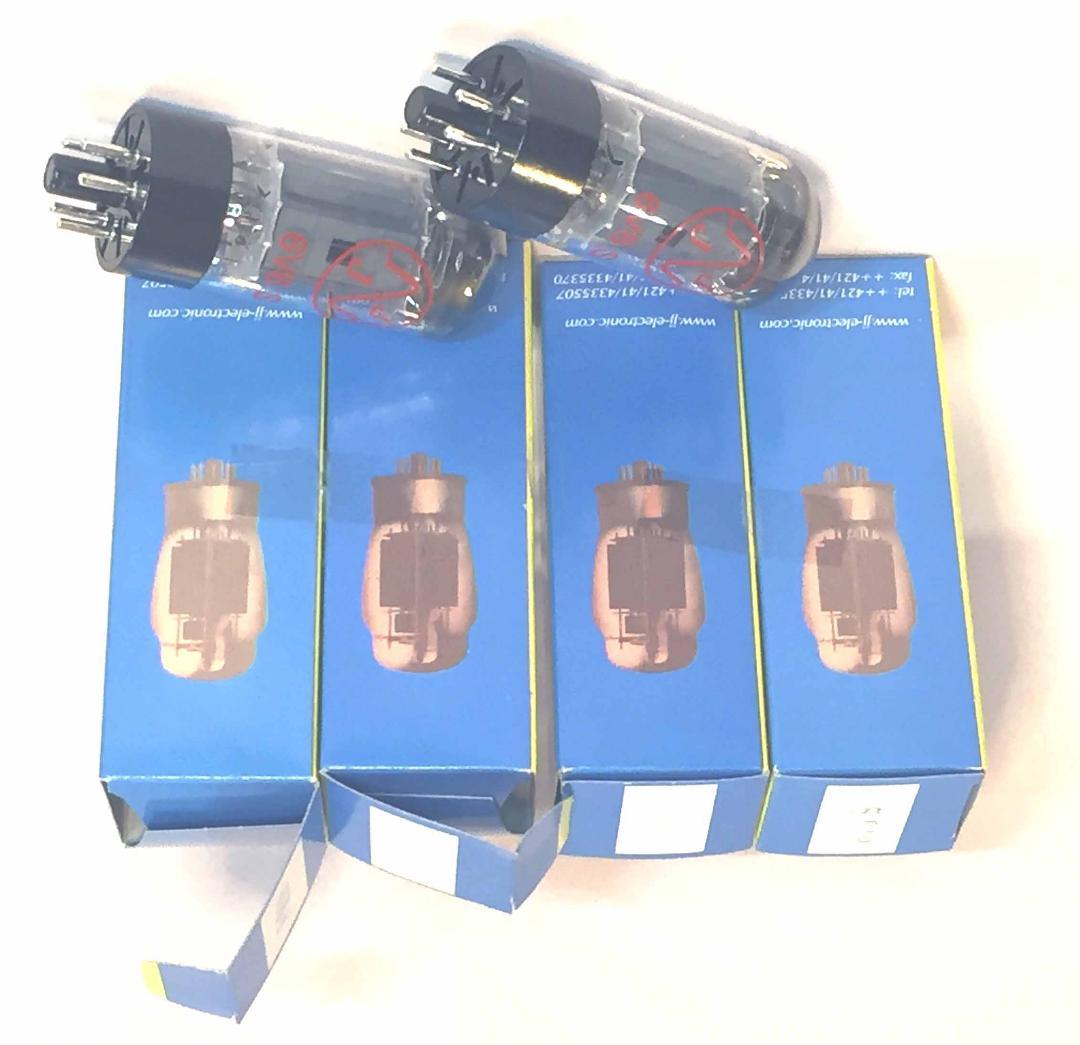 JJ製出力管6V6Sマッチドペア ２セット・4本