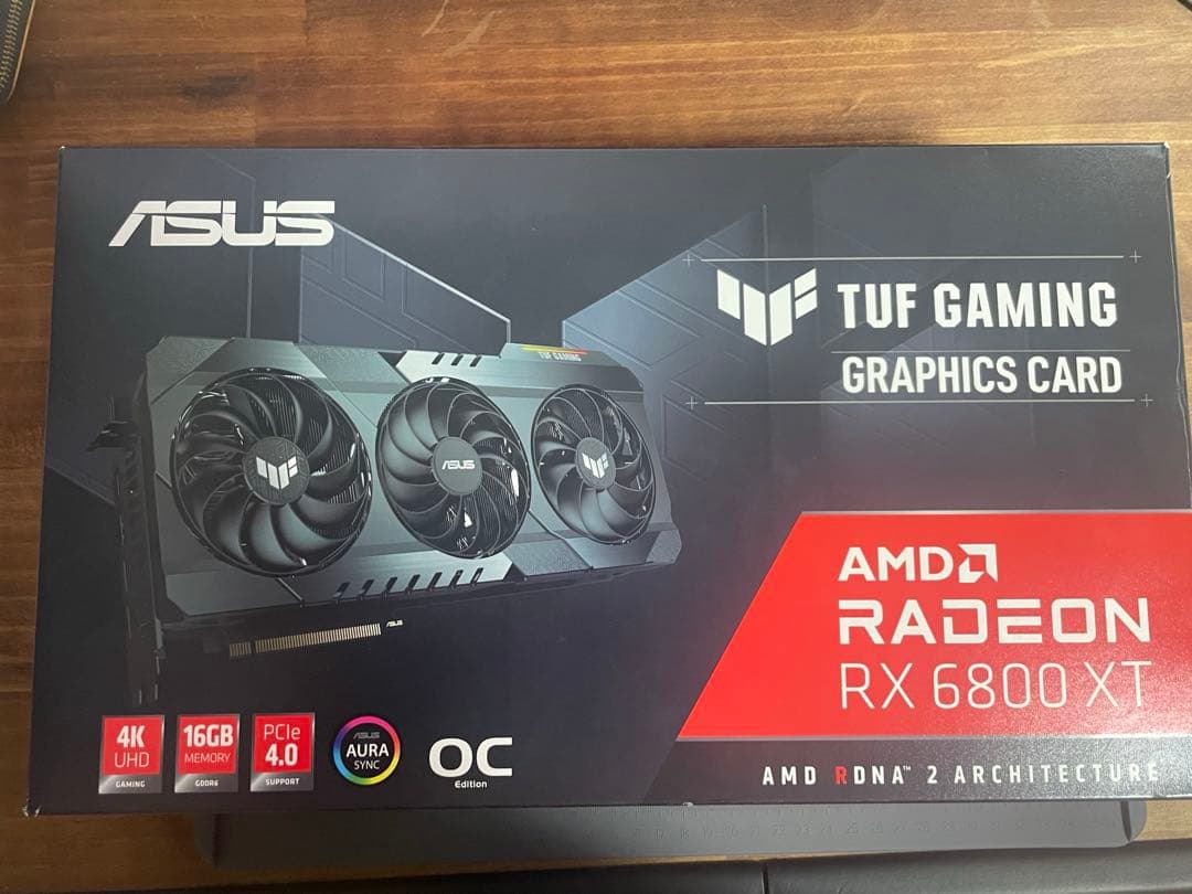 ASUS TUF GAMING Radeon RX 6800 XT 動作確認済
