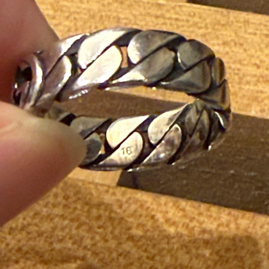 GUCCI シルバーリング　インターロッキングG 16号