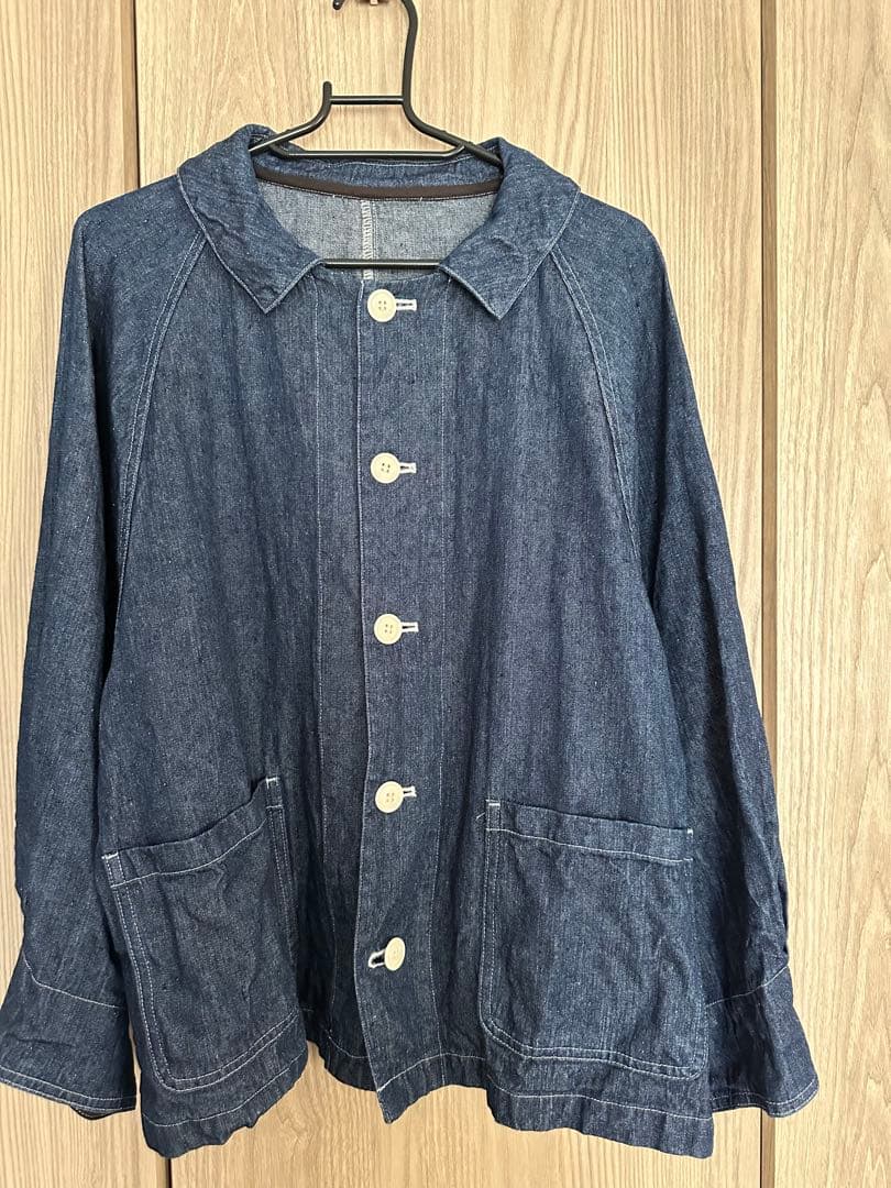 ⭐︎お値下げ⭐︎nest Robe リネンデニムカバーオールシャツジャケット