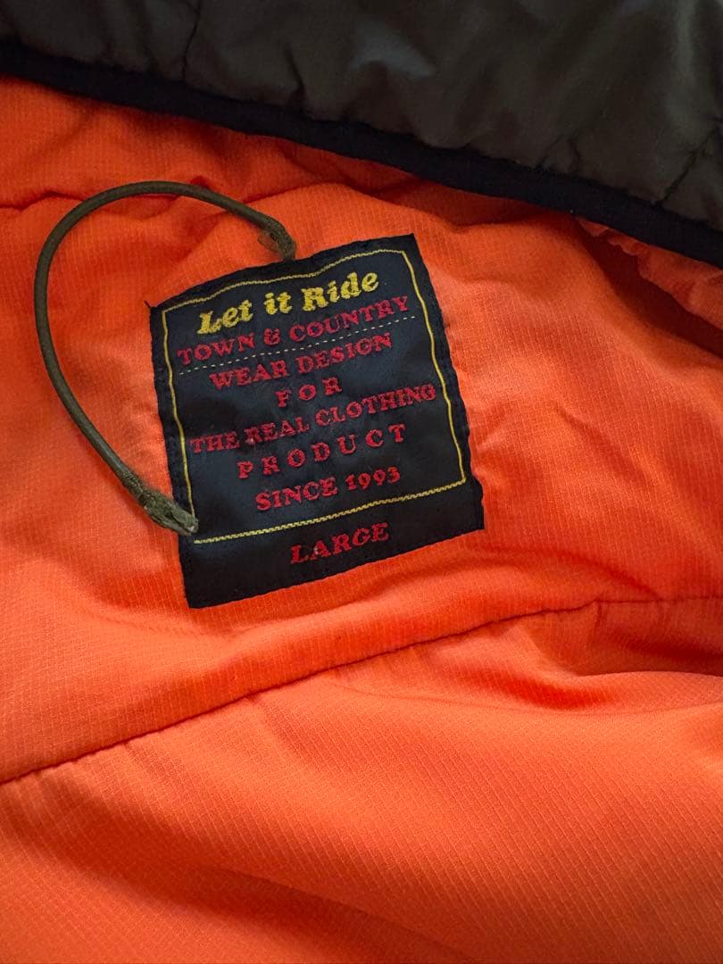 ディカプリオLet it Ride フード付きダウンジャケット グリーン