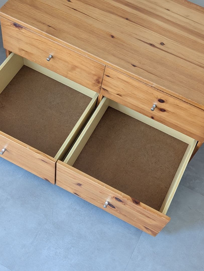 USED/無印良品 廃盤 パイン材 2段チェスト MUJI 北欧 デンマーク製