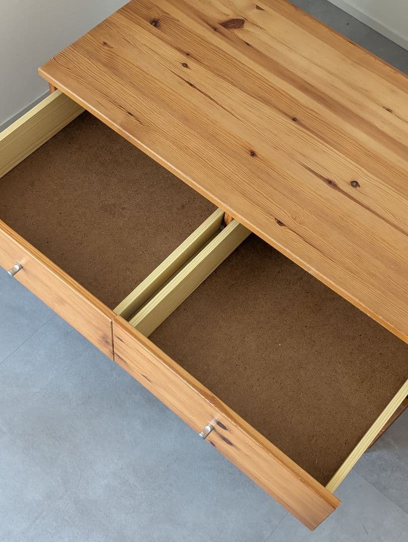 USED/無印良品 廃盤 パイン材 2段チェスト MUJI 北欧 デンマーク製