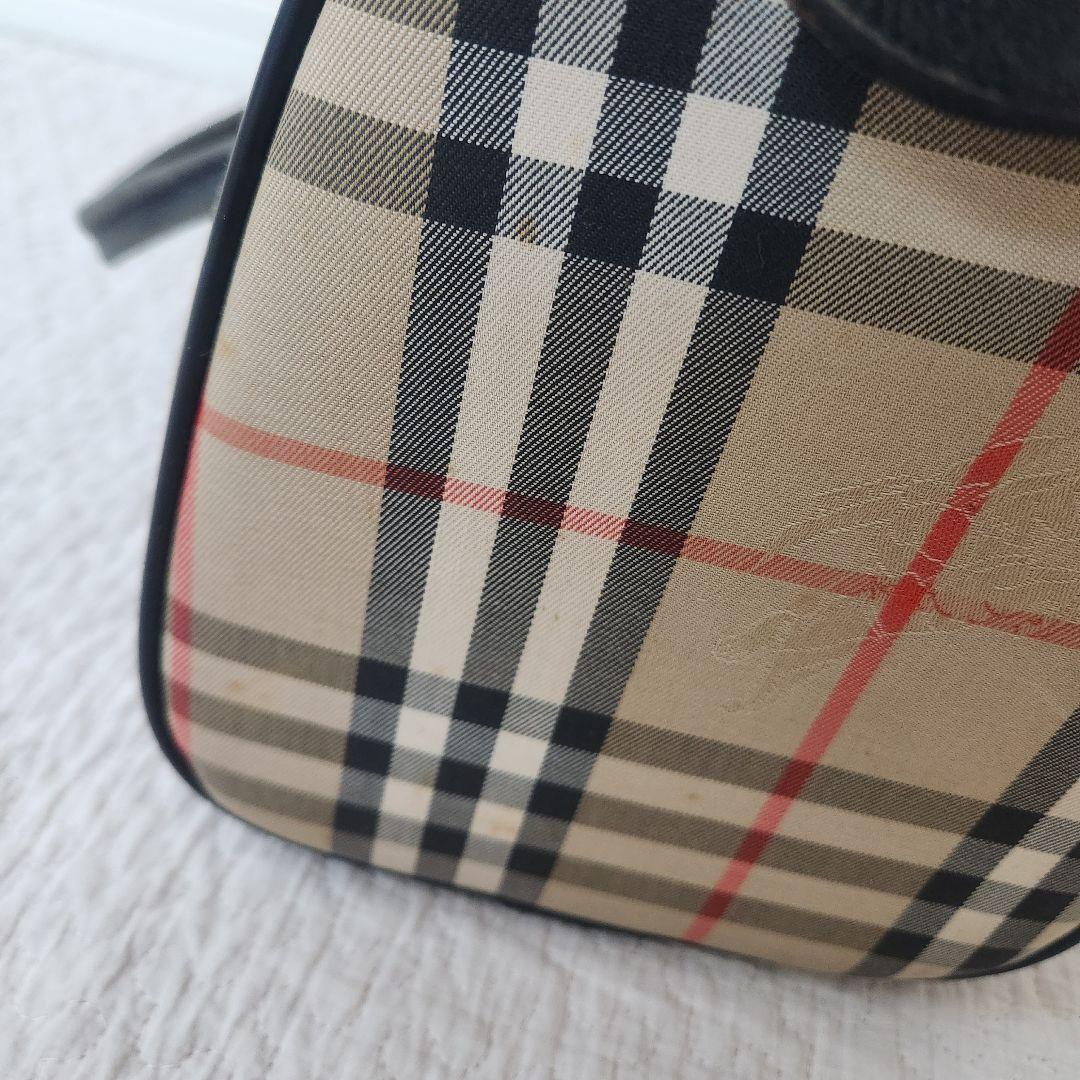 バーバリー　ミニボストン　ハンドバッグ　ノバチェック　ビンテージ