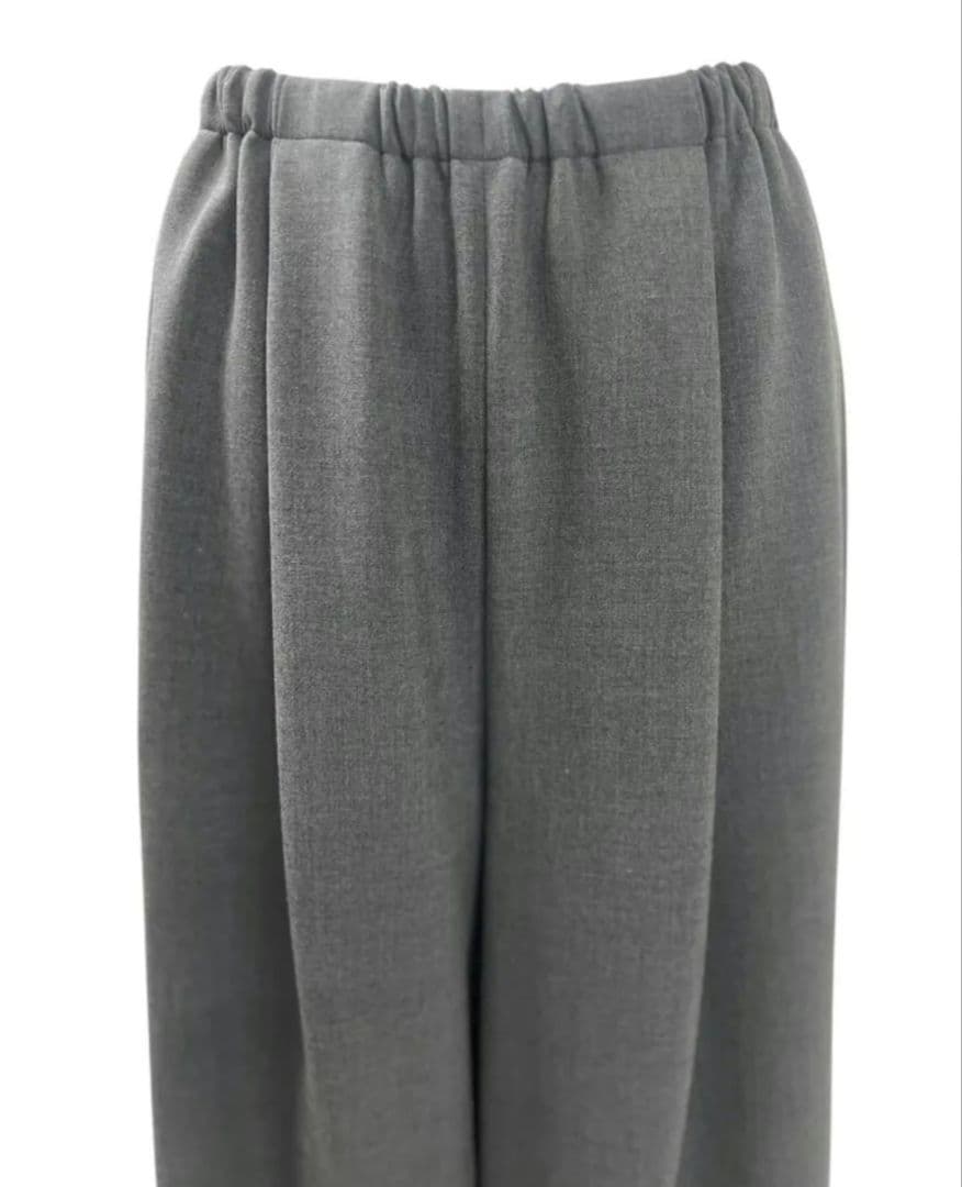 ENFOLD リラックスワイドパンツ チャコールグレー 38　公式オンライン即完