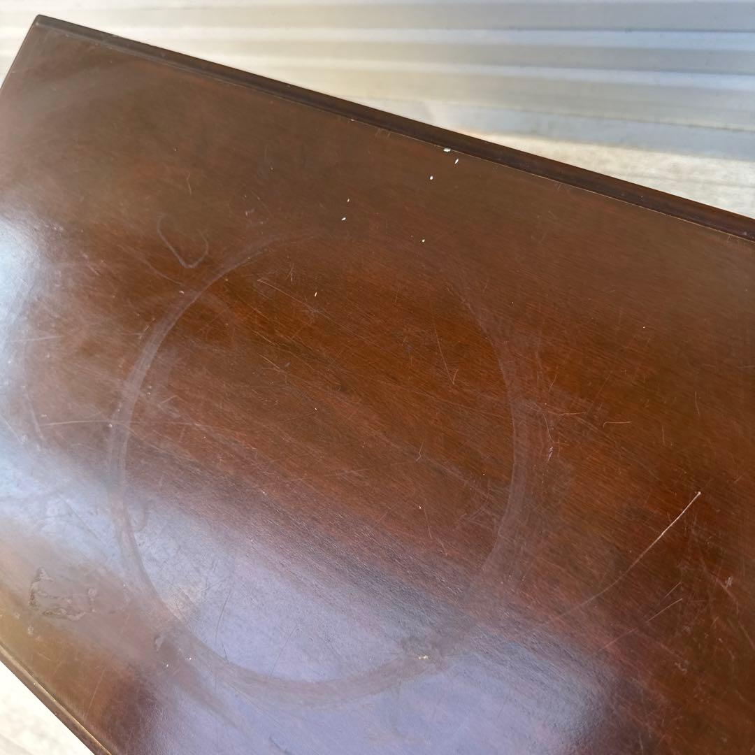 オールドカリモク　サイドテーブル　マガジンラック　花台　昭和レトロ