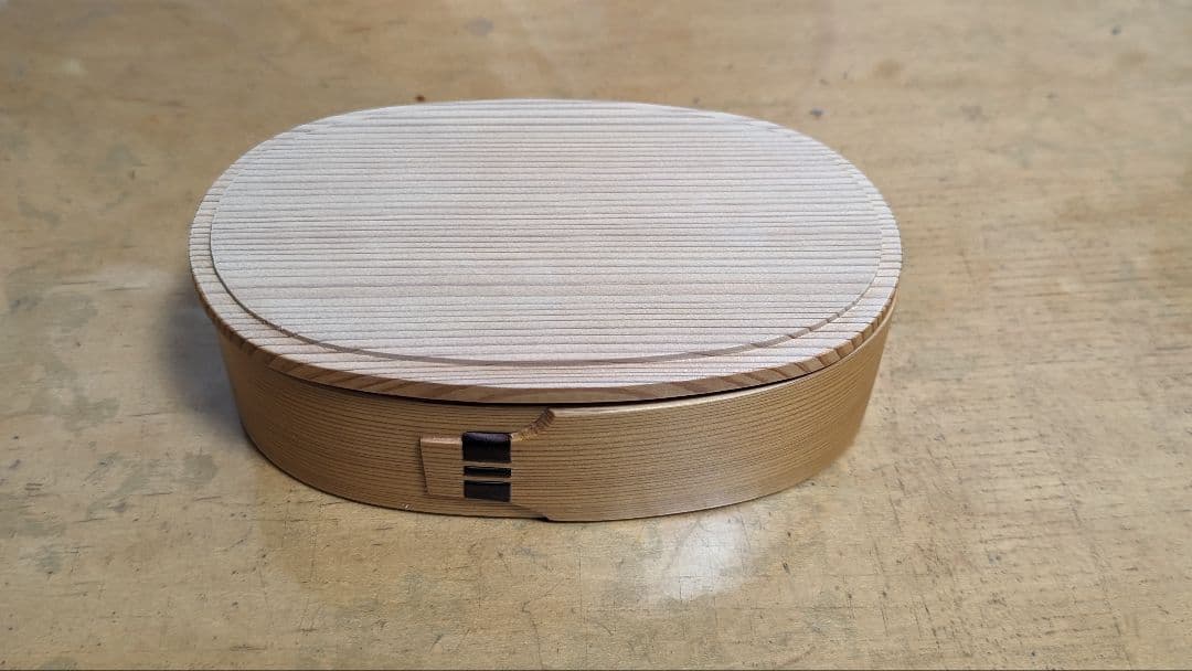 老舗 栗久/大館まげわっぱ 木製 小判型弁当箱 レディース gaako