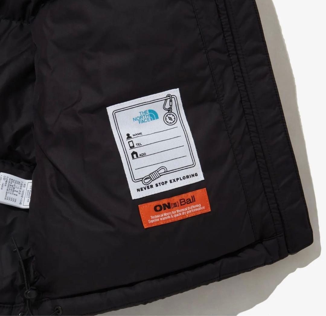 ノースフェイス　150 黒　ダウン　子ども　レディース　S ジュニア　上着