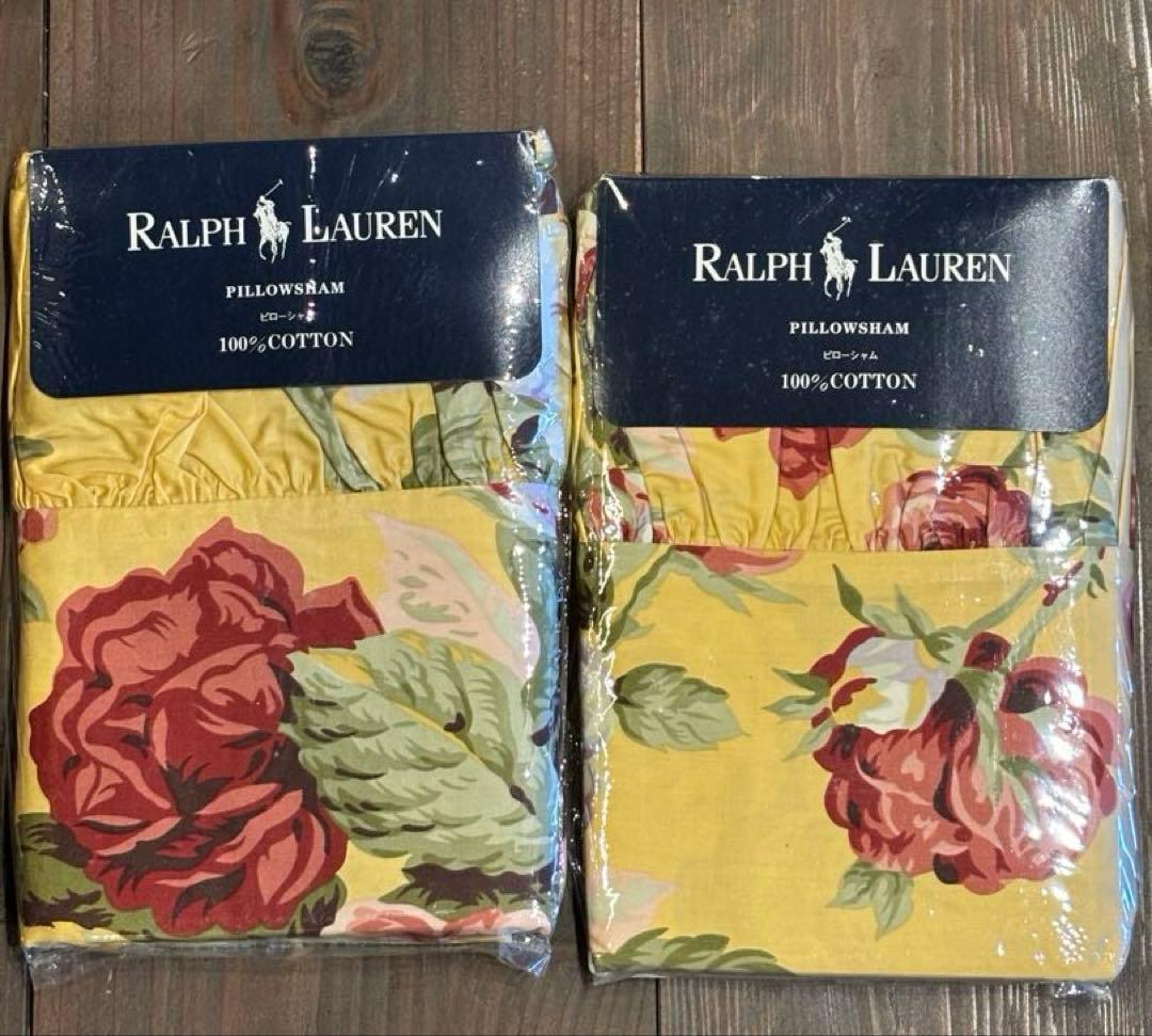 未使用　Ralph Lauren ダブル コンフォーターカバー＆ピローシャム2枚