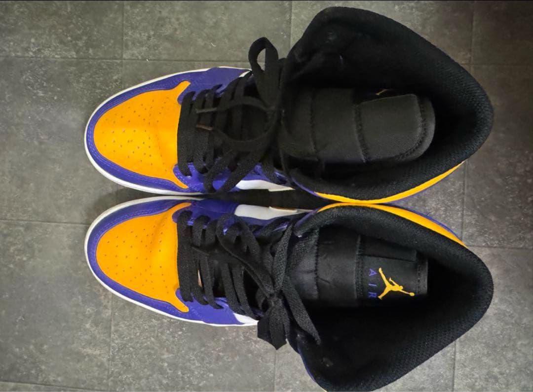 Nike Air Jordan 1 Mid レイカーズ27cm