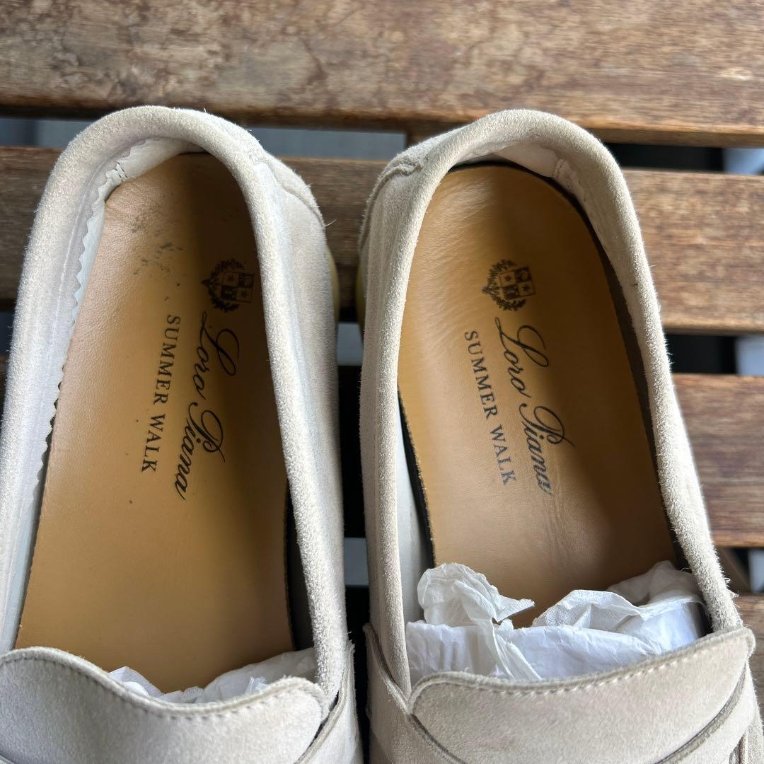 ロロピアーナ　サマー・チャーム・ウォーク・モカシン　グレージュ