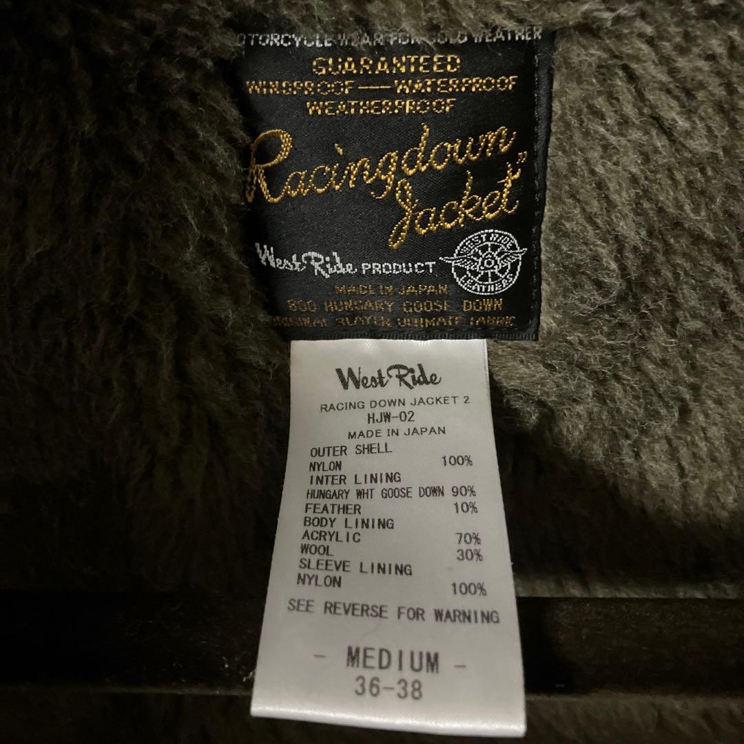 地*ん様 WESTRIDE ウエストライド　レーシングダウン　M ブラック
