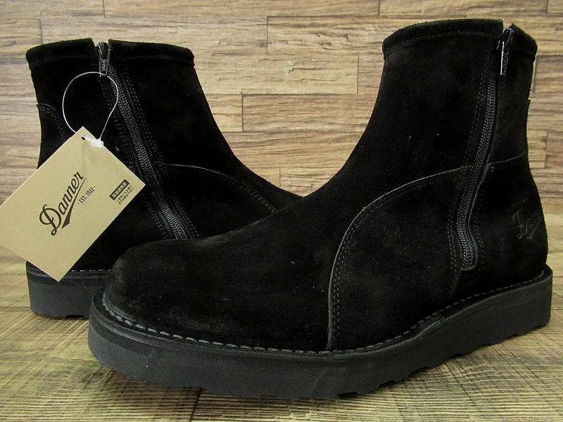 廃盤 新品 ダナー スエードレザー サイドジップ ワーク ブーツ 黒 27.0①