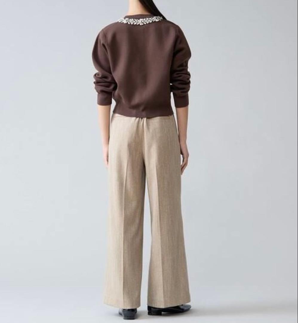 【TIARA】ビジューネックカーディガン