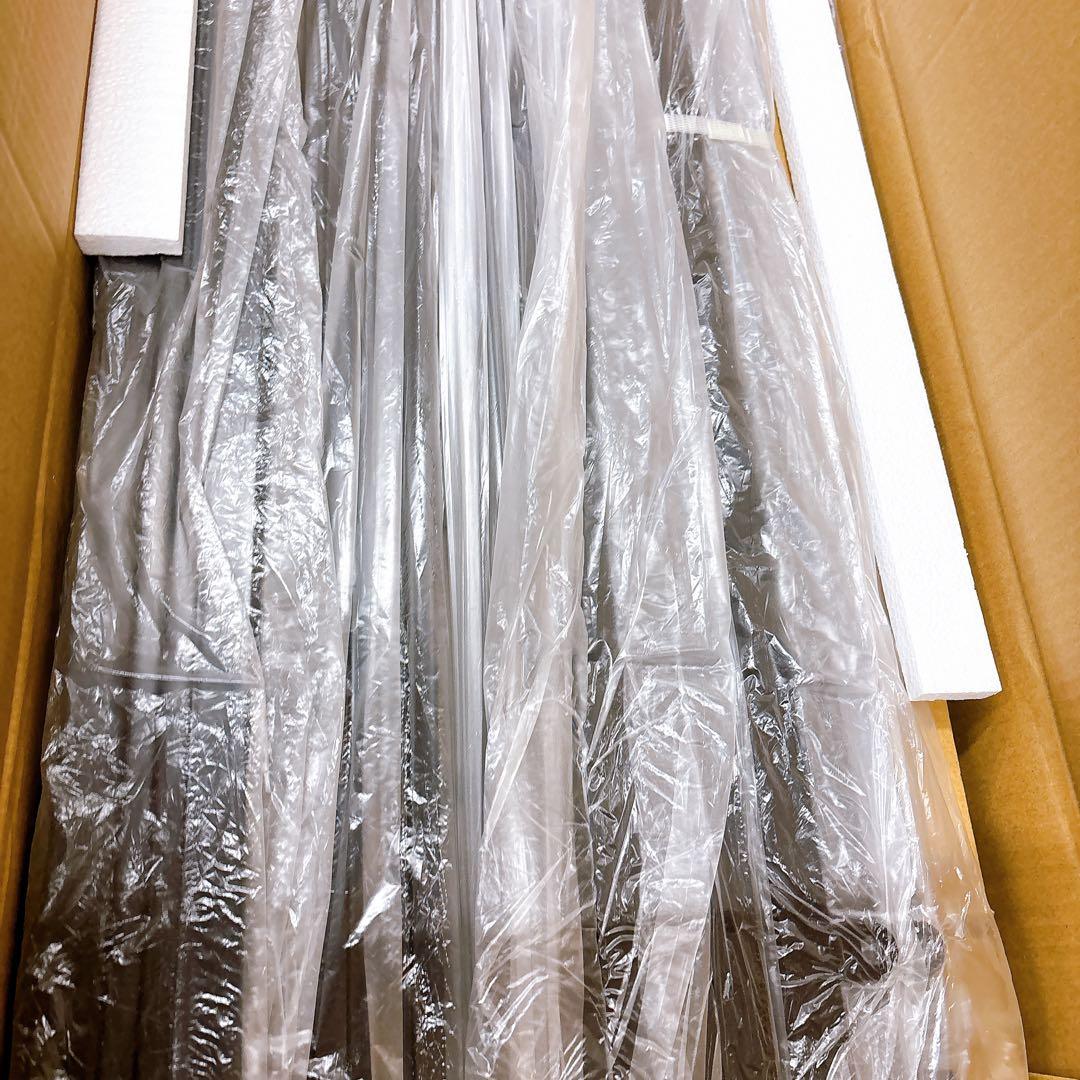 ★送料込み★ 棚・宮・脚・ヘッドボード付きローベッドフレーム ダブルサイズ