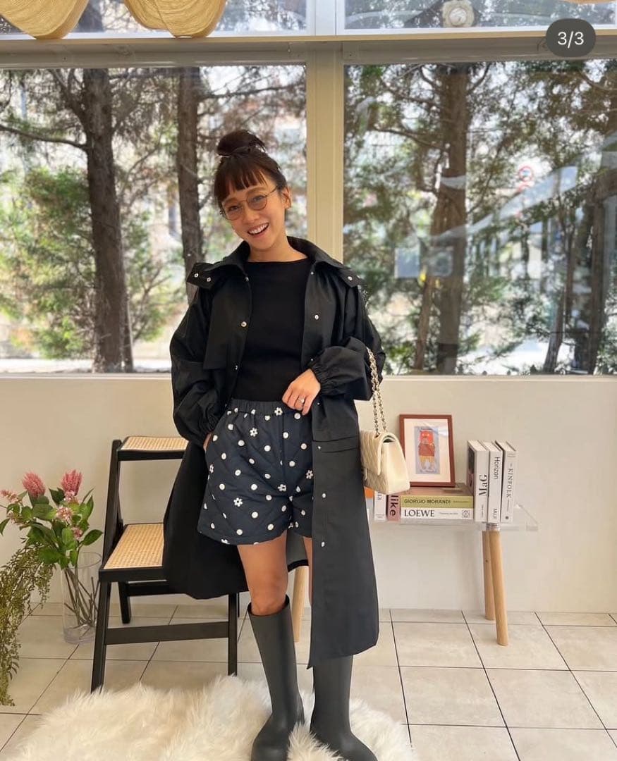 rosymonster/2way water proof coat（ブラック）