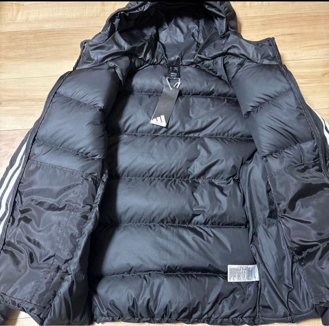 新品　アディダス　メンズ　フーディダウン　アウター　ブラック　軽量　撥水　M