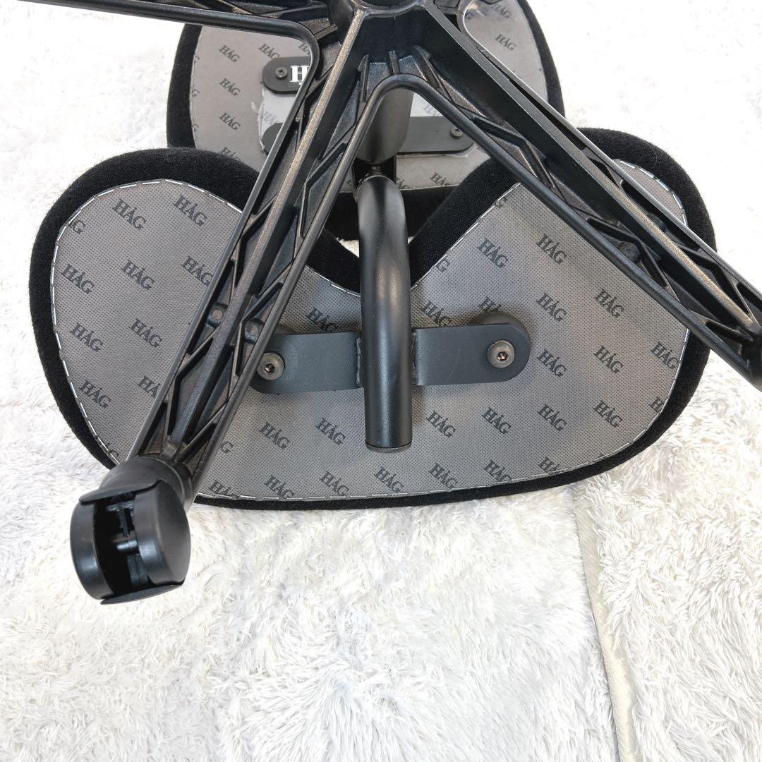 【希少】HAG バランスチェア ガス圧昇降機能 キャスター付 黒