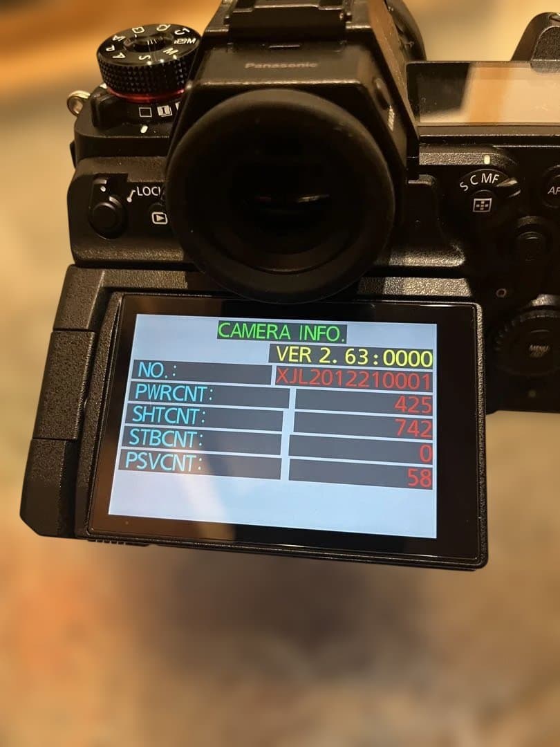 【極美品】Panasonic LUMIX S1H（ショット数742）・ケージ付き