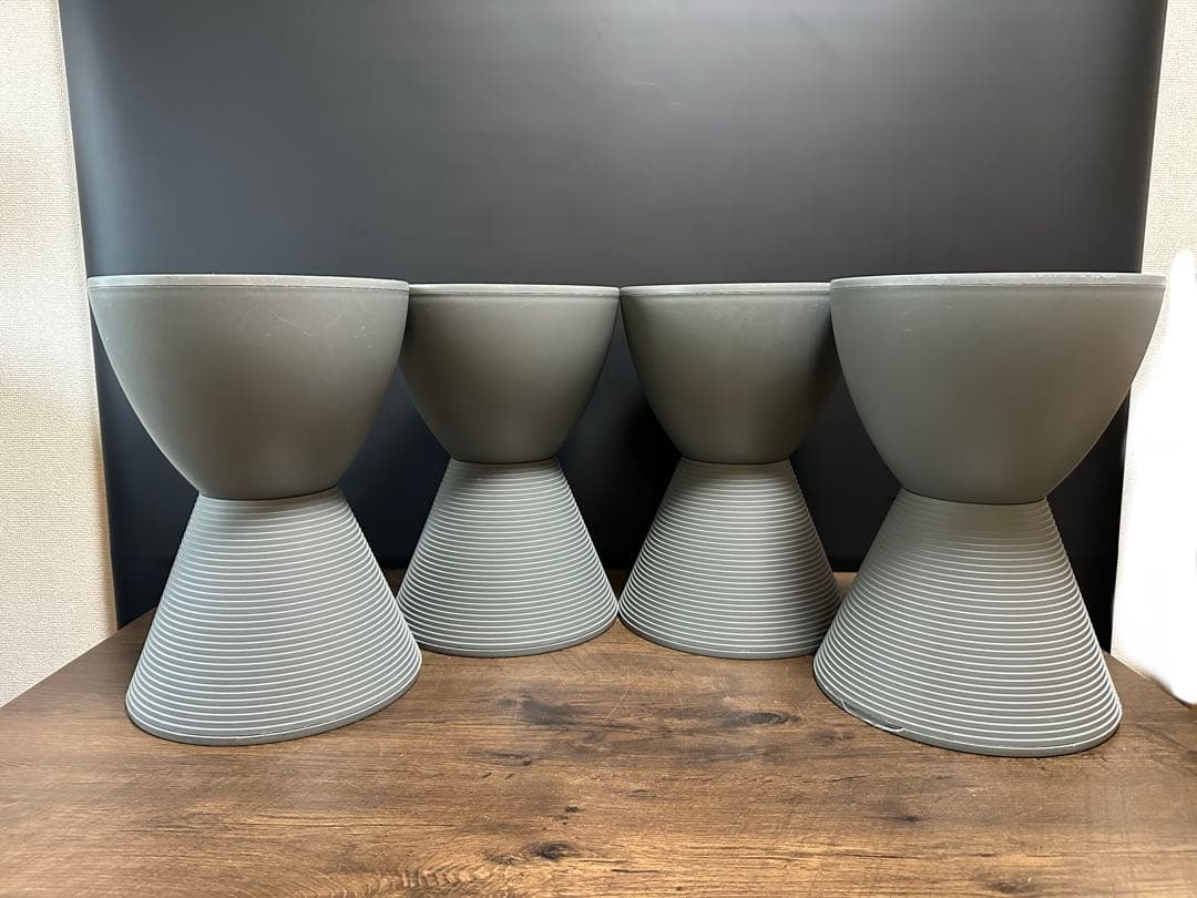 【Kartell カルテル 】 プリンスアハ モダン インテリア (グレー)4脚