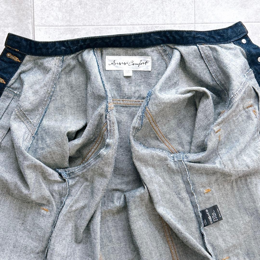 極美品✨si-si-si comfort スタンドカラー デニムジャケット 38