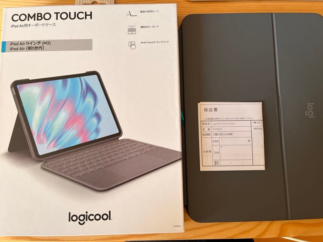 logicool combo touch iPad air M2 第5世代