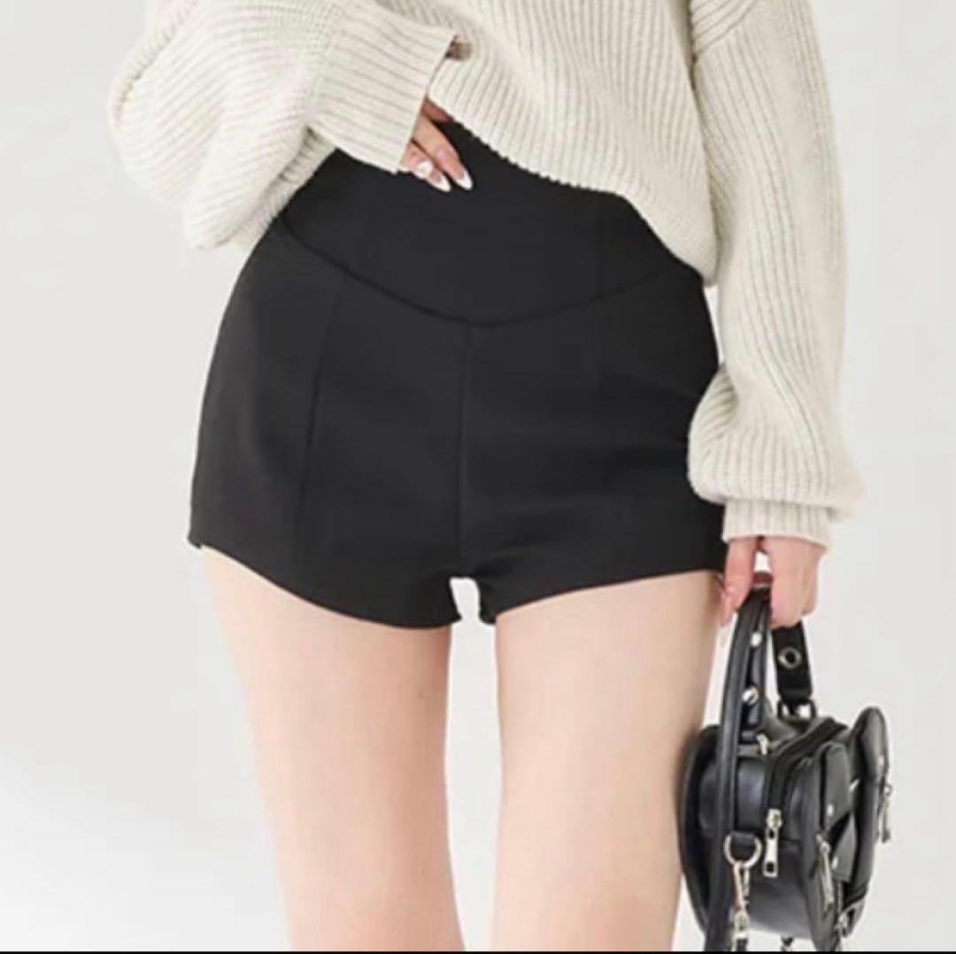 Darich ダーリッチ 美シルエットショートパンツ ブラック Freeサイズ