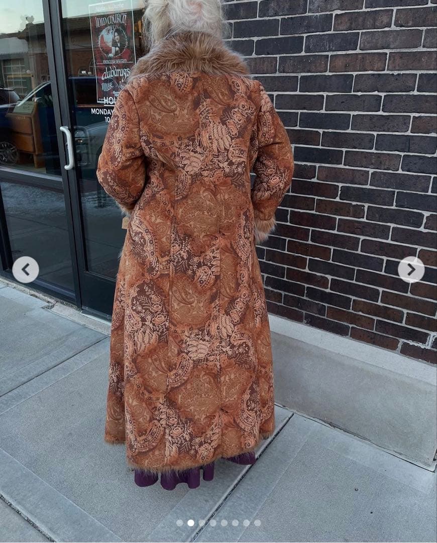 キ*︎様 70年代ヴィンテージ ロングフェイクファーコート