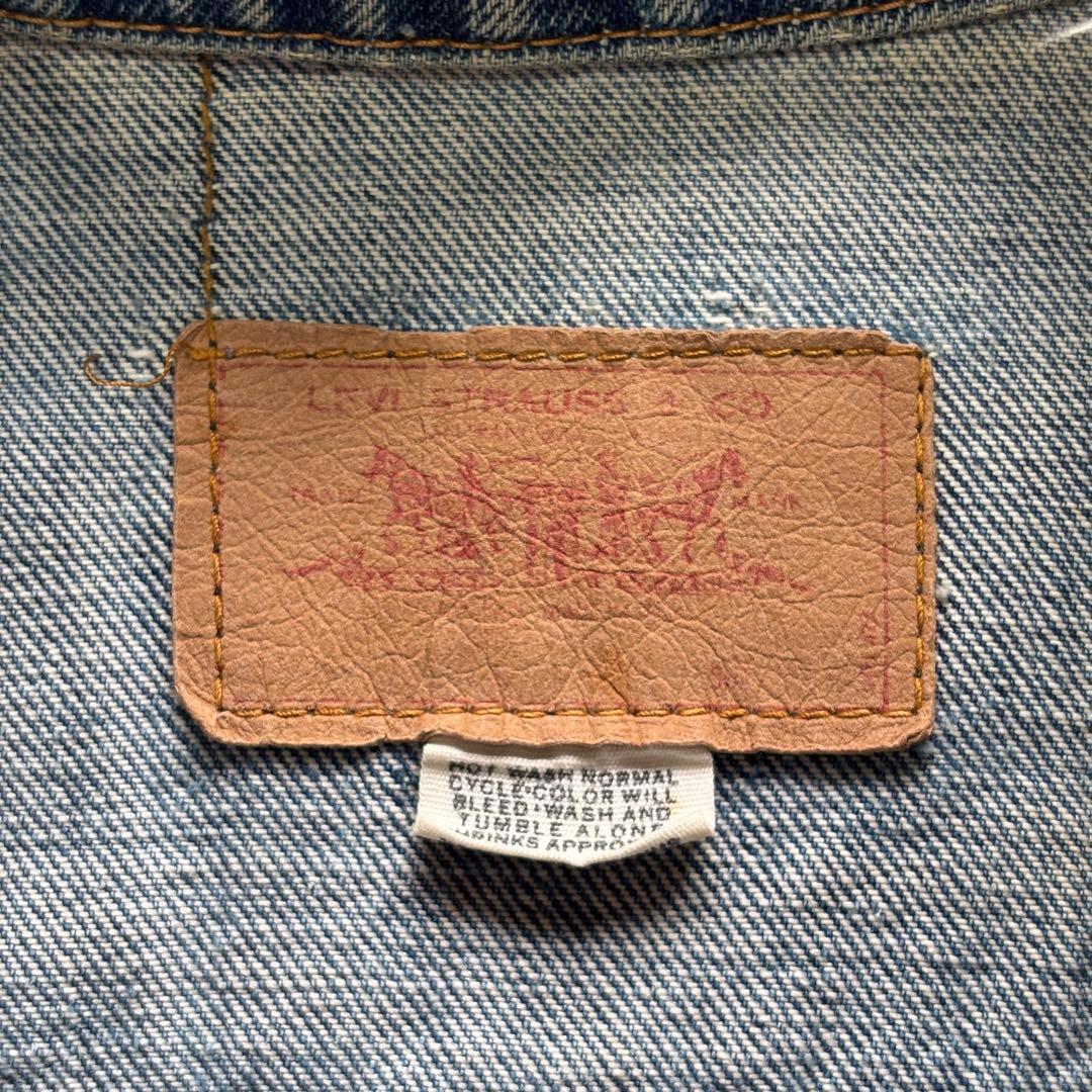 【66前期】リーバイス 70505 デニムジャケット 布ケアタグ 縦落ち