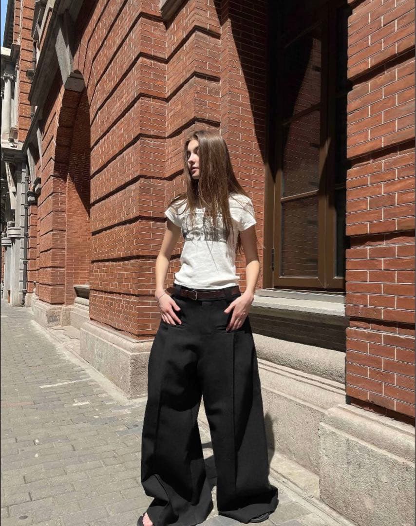 Fax Copy Express スラックス 黒 Mサイズ