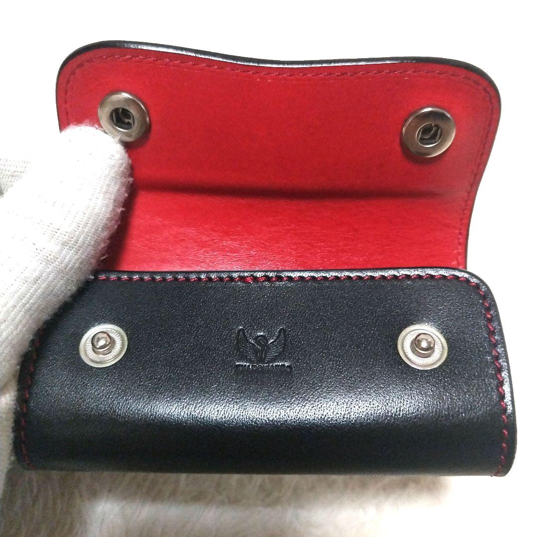 【超激レア】ワイルドスワンズ 白鳥ロゴ 初期モデル レザー キーケース 極美品