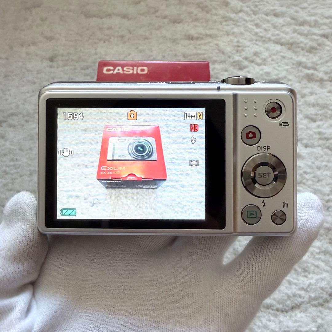 【動作確認済】CASIO カシオ EXILIM EX-ZS100 レトロコンデジ