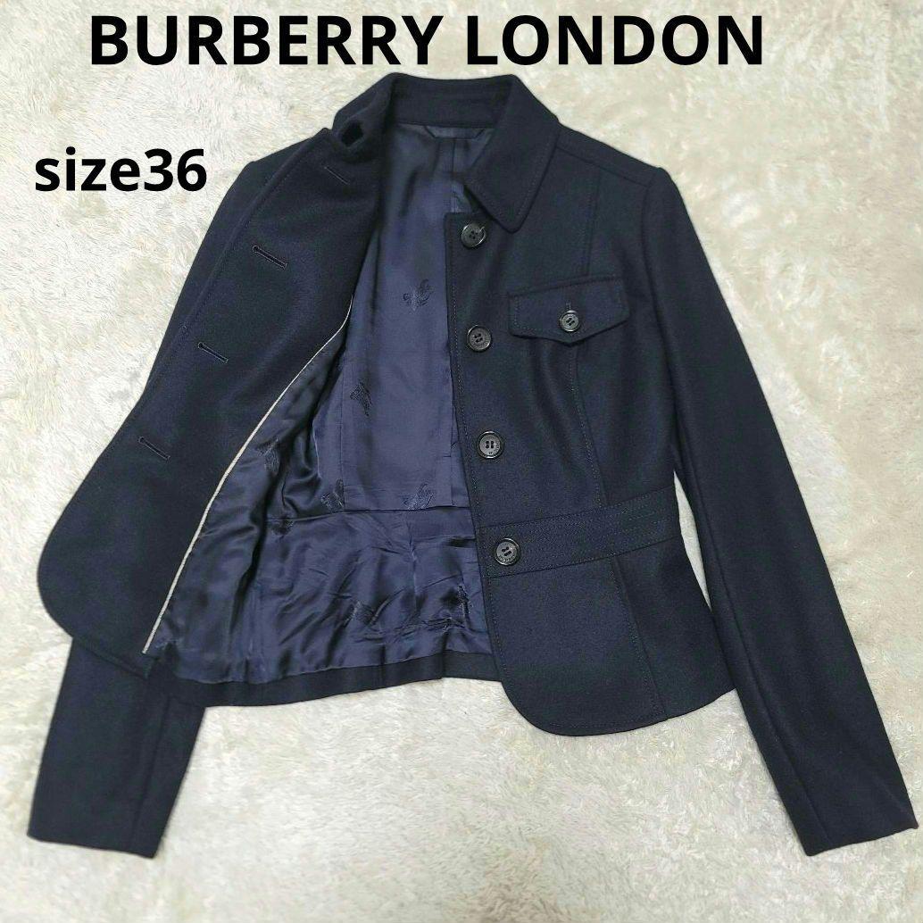極美品✨ バーバリーロンドン テーラードジャケット ウール カシミヤ 定価8万