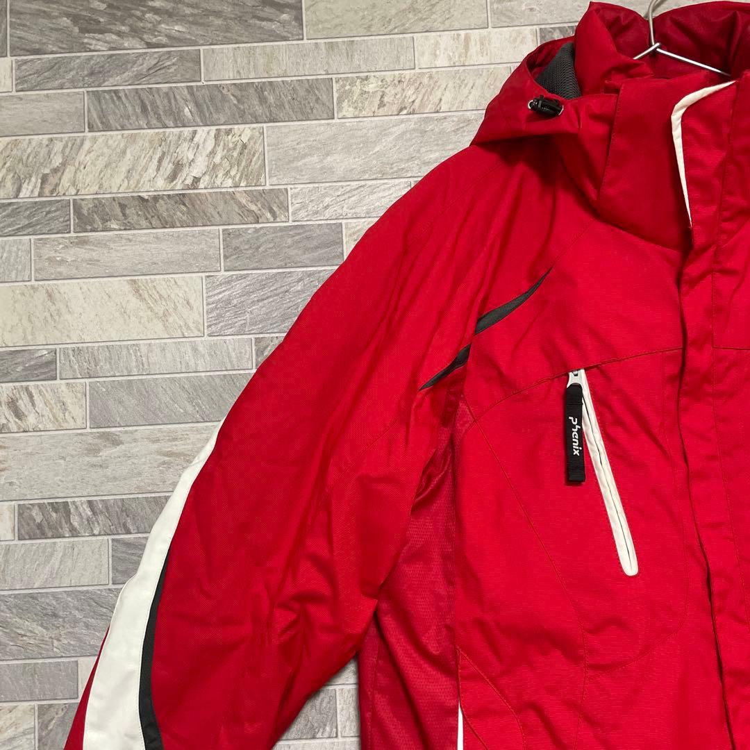 phenix スキーウェア メンズ セットアップ 上下 レッド ブラック