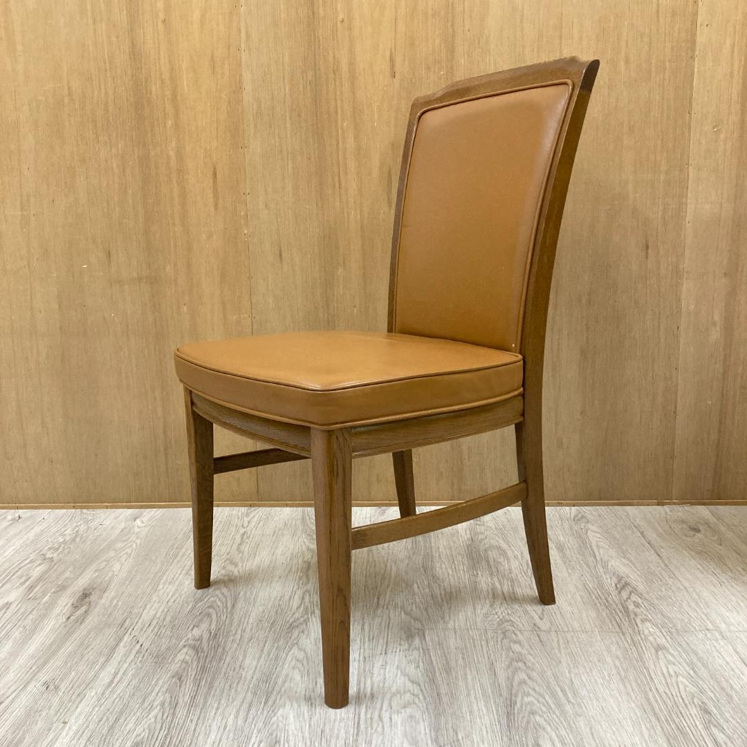 【カリモク】ドマーニ　本革　ダイニングチェア　ハイバック　椅子　A