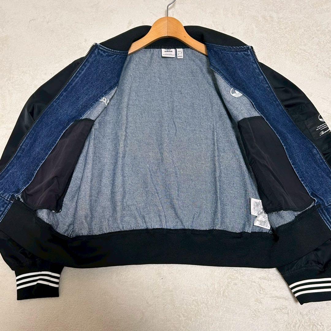アディダス カレッジデニムジャケット M デニム ブルゾン レディース