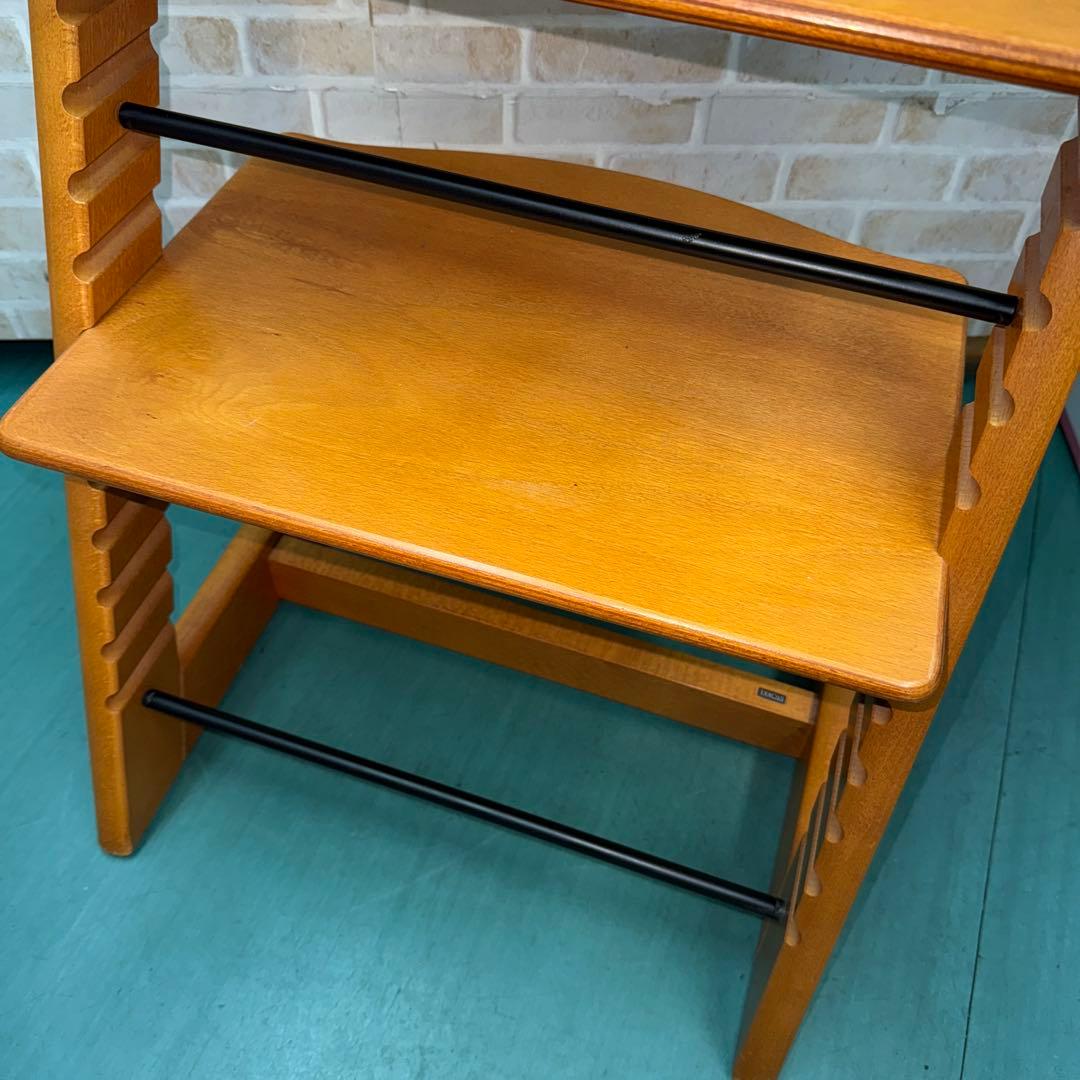 ストッケ　トリップトラップ　旧型　ガード付き　木製　チェア