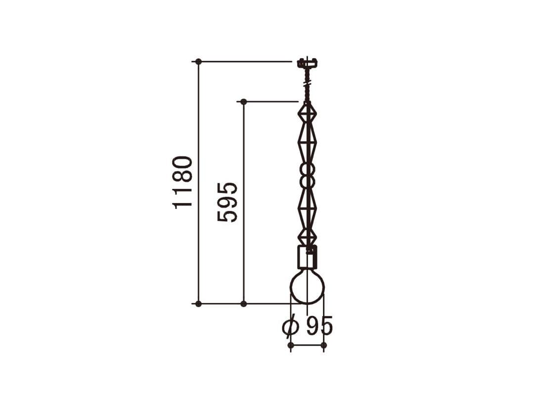 いけちゃんさん専用 APROZ TORLEペンダントライト　ブラウン　1本