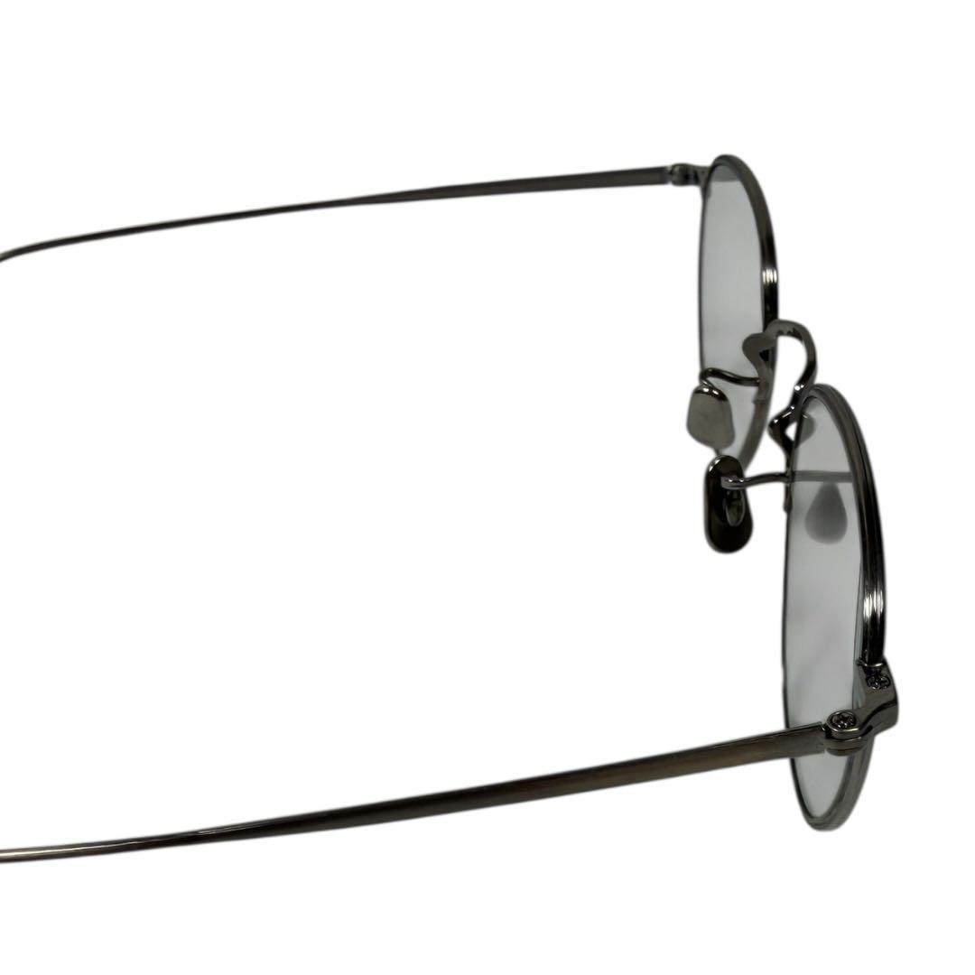 美品 EYEVAN 7282 アイヴァン 眼鏡 サングラス549 グレー8010