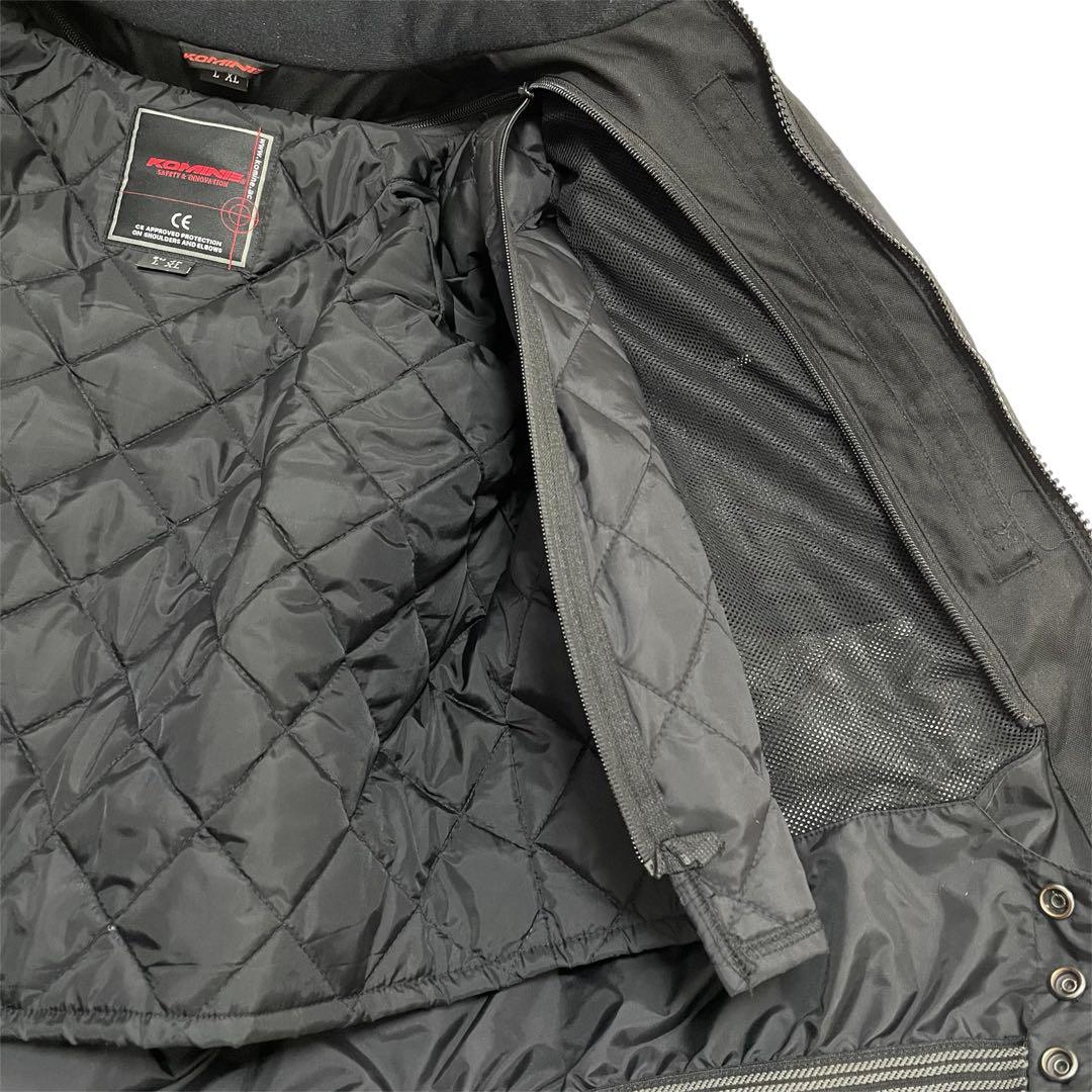 美品✨コミネ 防水ライディングジャケット 黒 ゴアテックス ウィンタージャケット
